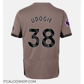 Tottenham Hotspur Destiny Udogie #38 Terza Maglia 2023-24 Manica Corta